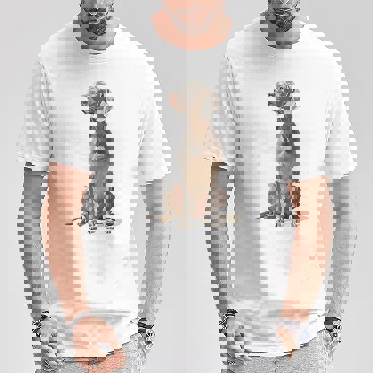 ワイマラナー 犬 グラフィック ペット イラスト ワイマラナー Tシャツ 面白い贈り物