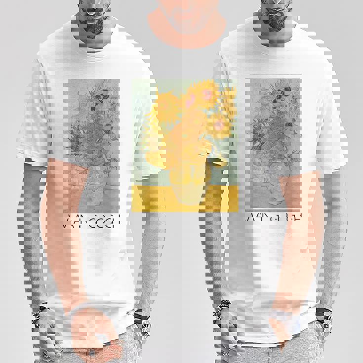 ヴァン・ゴッホ ひまわり アートギフト ヴィンセント・ヴァン・ゴッホ Tシャツ 面白い贈り物