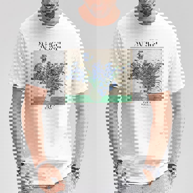 ヴァン・ゴッホ アイリス 印象派 アート絵画 ヴィンセント・ヴァン・ゴッホ Tシャツ 面白い贈り物