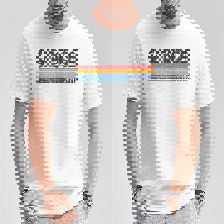 ヴィンテージ 70年代80年代スタイル ギブソン アーカンソー州 Tシャツ 面白い贈り物