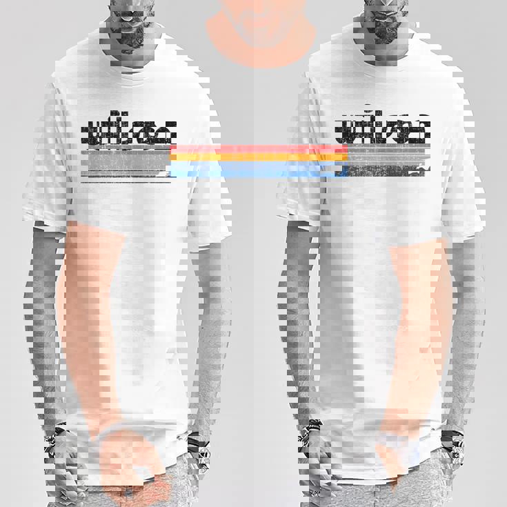 ヴィンテージ 80年代スタイル ウィルソン、ノースカロライナ州 Tシャツ 面白い贈り物