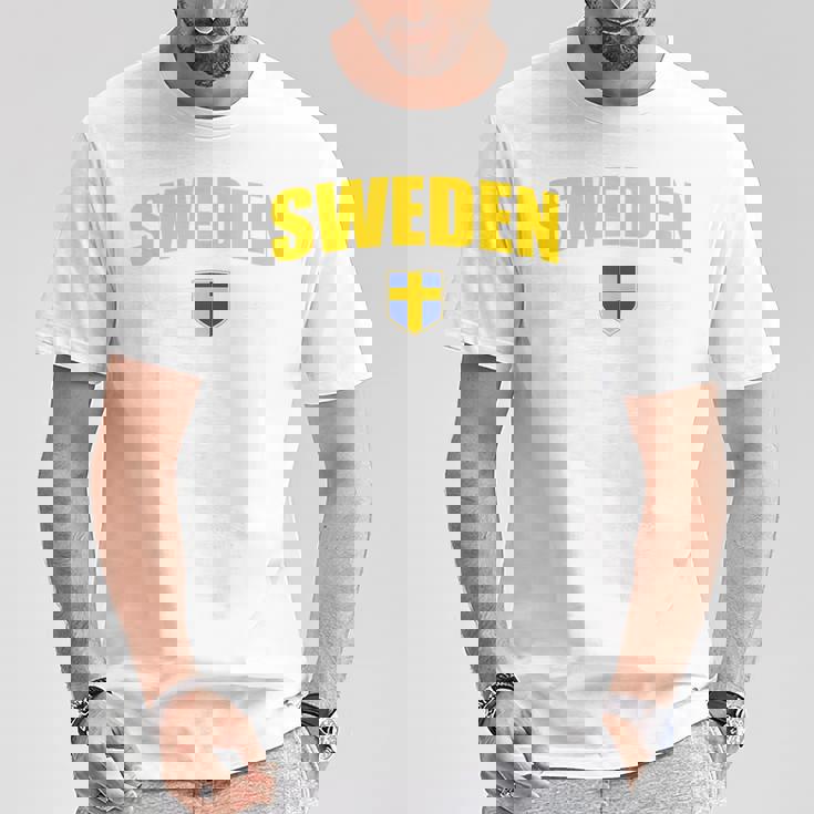 ヴィンテージ スウェーデン国旗 スウェーデン お土産 レトロ スウェーデン プライド Tシャツ 面白い贈り物