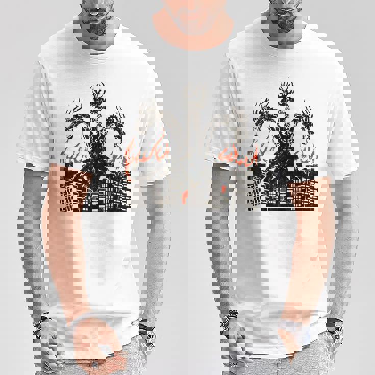 ヴィンテージ ドラゴンキング ギドラ アート サンセット 日本人 キッズ メンズ Tシャツ 面白い贈り物