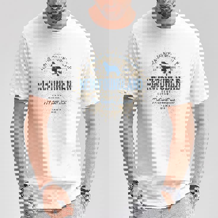 ヴィンテージ ニューファンドランド レトロ Tシャツ 面白い贈り物