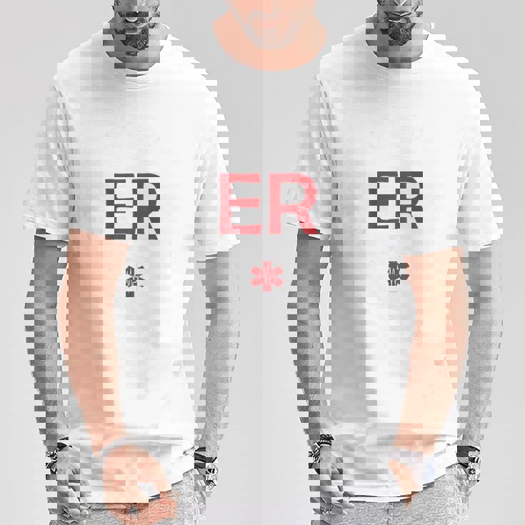 ヴィンテージ 救急科 緊急治療室 看護師 背中 Tシャツ 面白い贈り物