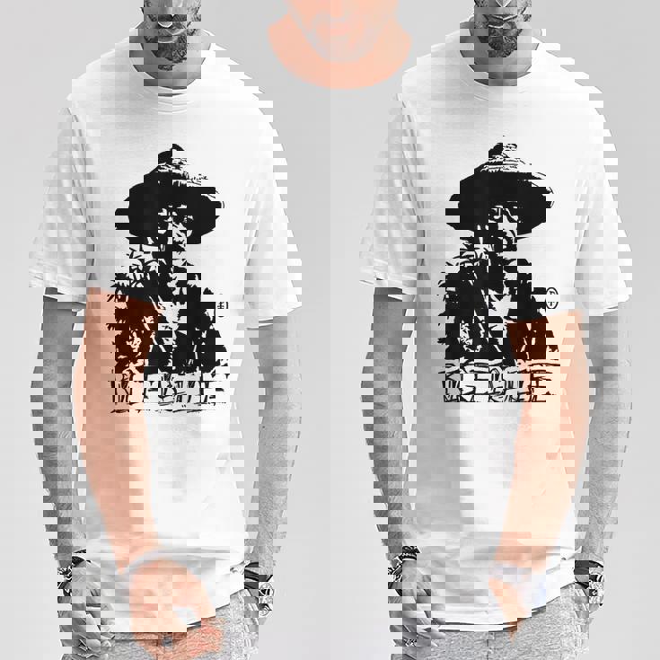 ヴィンテージの米農家のポートレート、米は命です Tシャツ 面白い贈り物