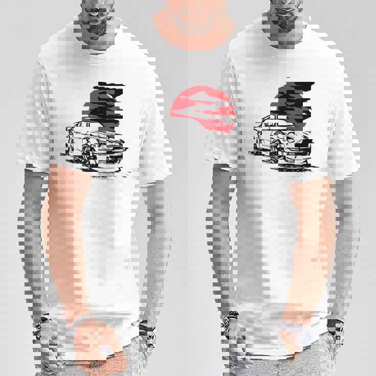 ヴィンテージジャパニーズクラシックカー、レーシングモータースポーツ Tシャツ 面白い贈り物