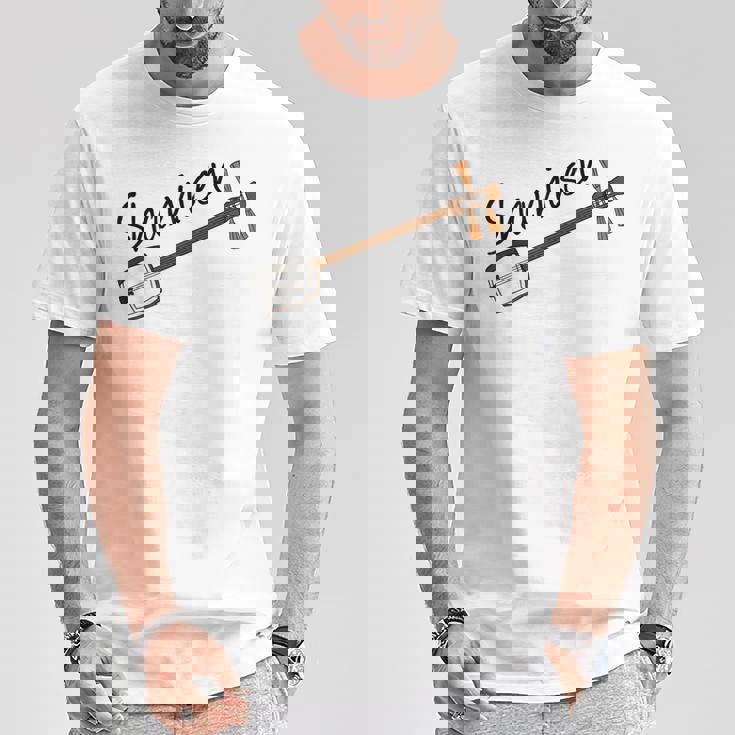 三味線奏者 音楽教師 ミュージシャン Tシャツ 面白い贈り物