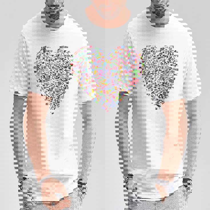 世界国旗 ハート 国旗 旅行 トラベラー Tシャツ 面白い贈り物