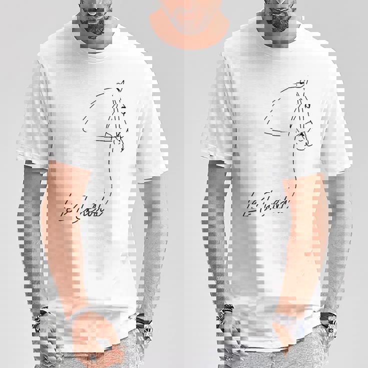 乗馬用シャツ フランス語の言葉 Le Cheval Tシャツ 面白い贈り物