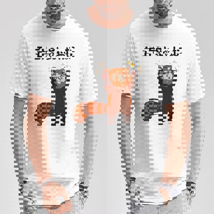 五十歩ひゃっほう レッサーパンダ ネタ ことわざ ことわざのもじり ジョーク ギャグ ダジャレ ツッコミ おもしろ Tシャツ 面白い贈り物