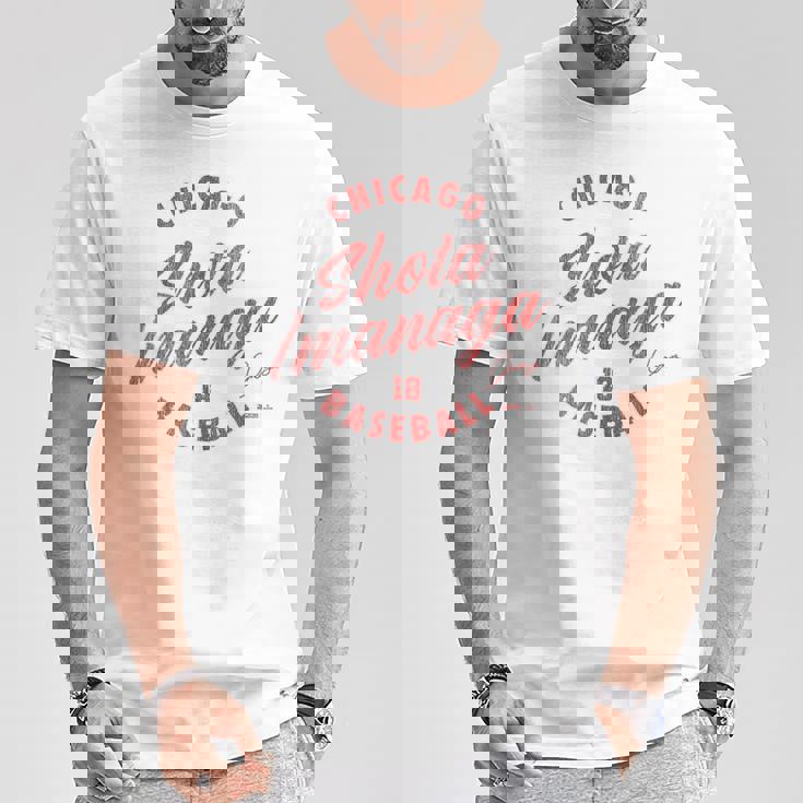 今永翔太 シカゴ 野球 ヴィンテージ 筆記体 Mlbpa Tシャツ 面白い贈り物