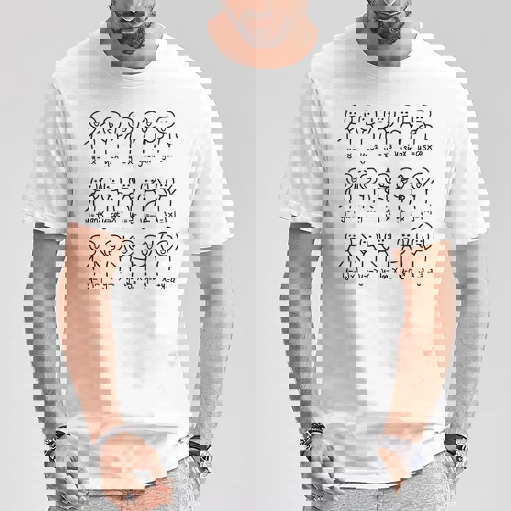 代数ダンスおかしい関数グラフ図科学数学方程式 Tシャツ 面白い贈り物