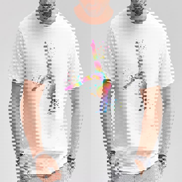 体操 床付き 女の子 キッズ 新体操 Tシャツ 面白い贈り物