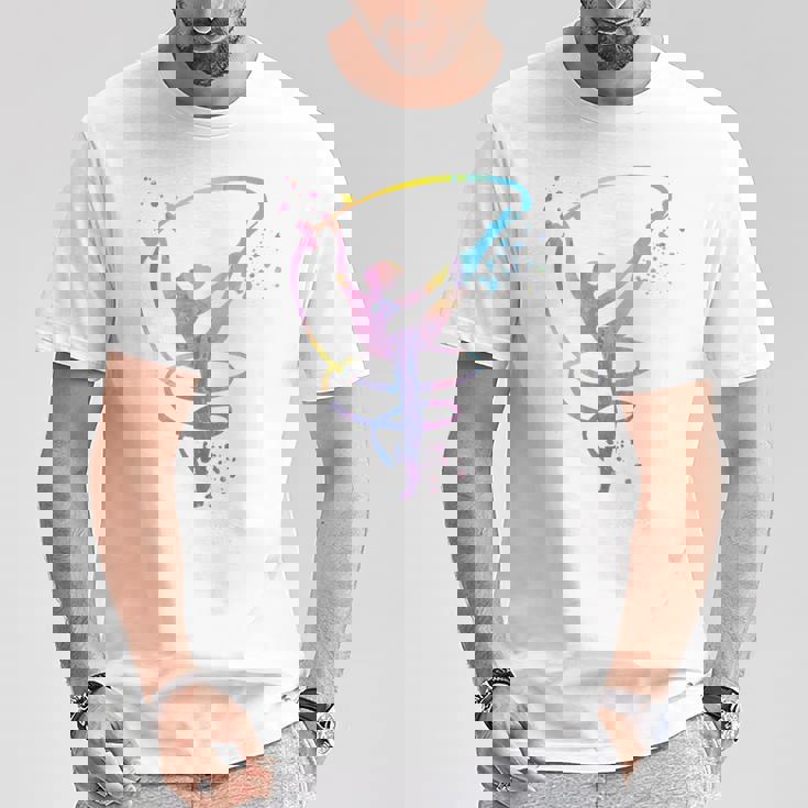 体操選手とバンドガールズ キッズ 新体操 Tシャツ 面白い贈り物