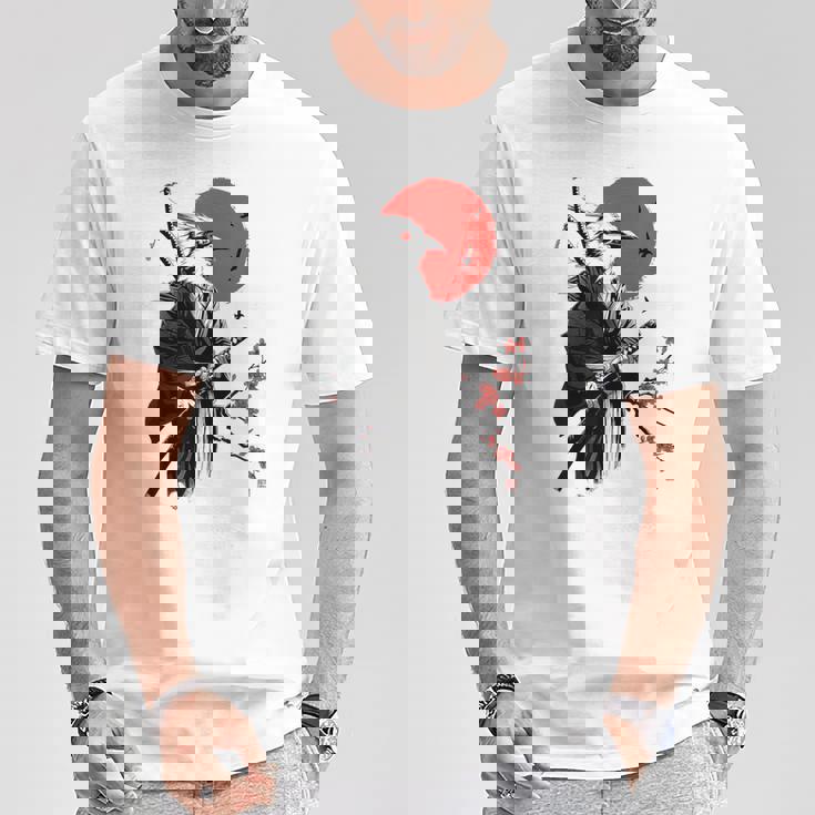 侍戦士 鳥 日本 アニメ グラフィックデザイン Tシャツ 面白い贈り物