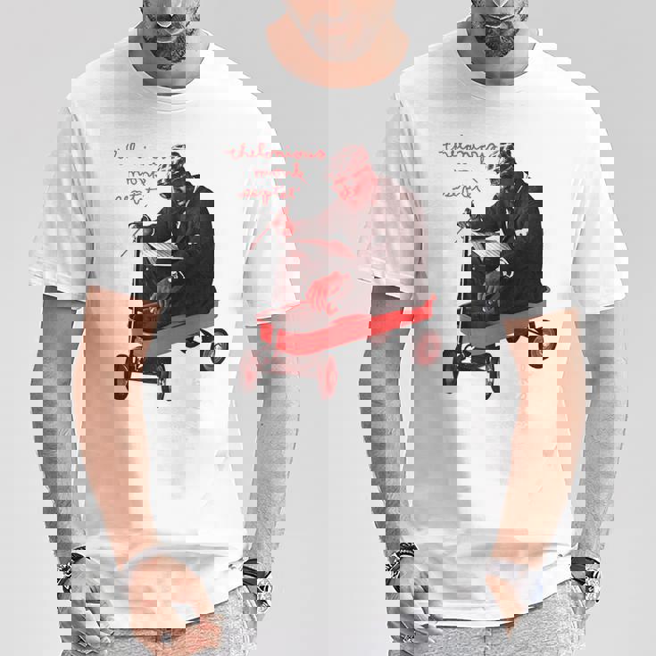 公式セロニアス・モンク・ジャズ・アイコン・グッズ Monks Music Tシャツ 面白い贈り物