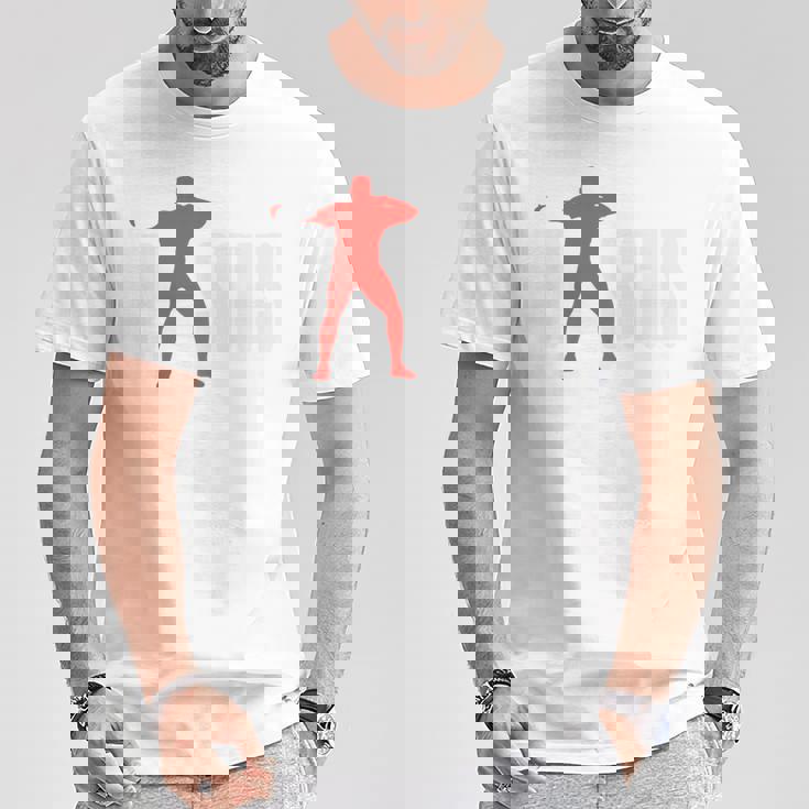 円盤 面白い 円盤投げ 長袖tシャツ Tシャツ 面白い贈り物