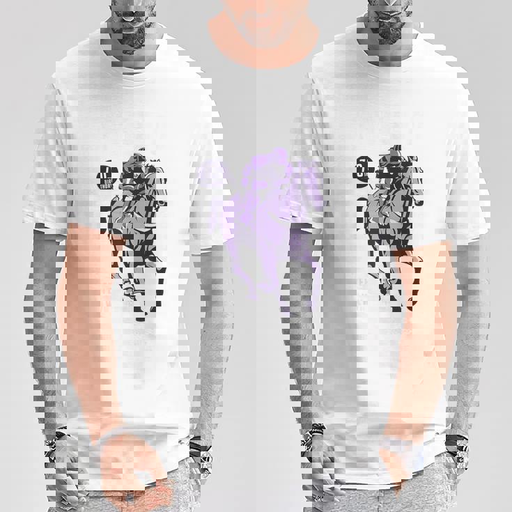 古希祝い 競馬好き うま 馬好き 父 母 男性 女性 70歳お祝い Life's Race Always Chase Tシャツ 面白い贈り物