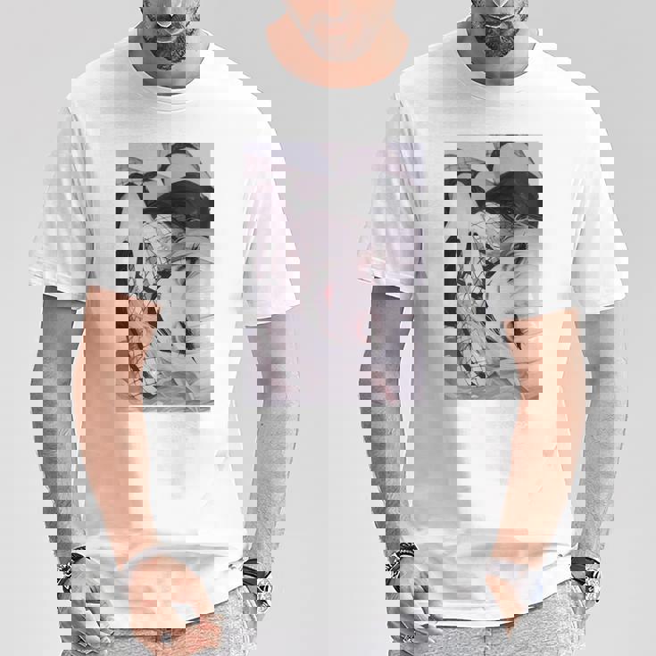 吸血鬼 アニメ ワイフ 長袖tシャツ Tシャツ 面白い贈り物