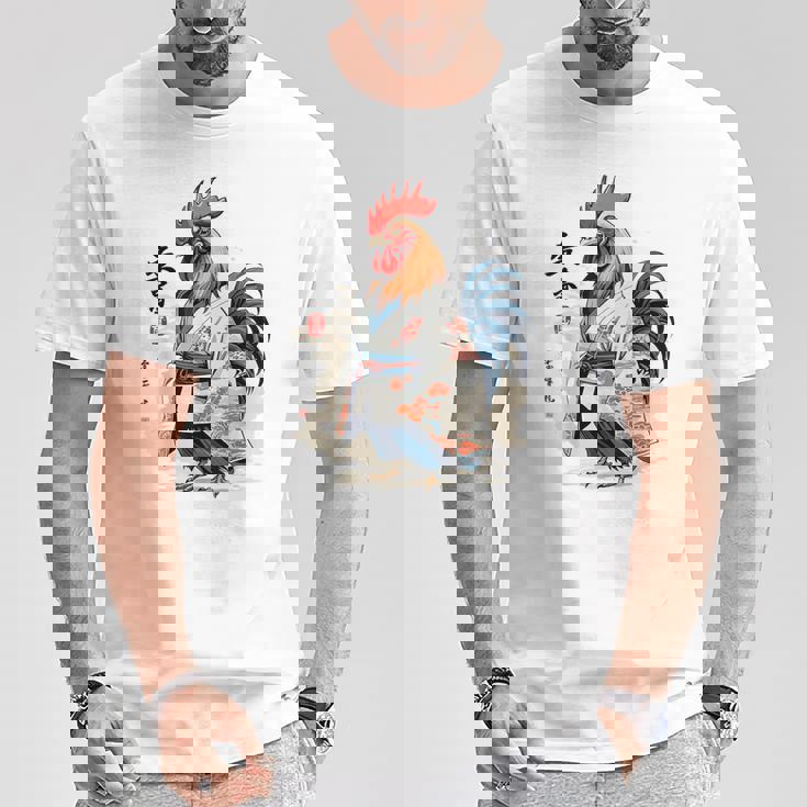 和風チキン 和風美鶏 ストリートウェア Tシャツ 面白い贈り物