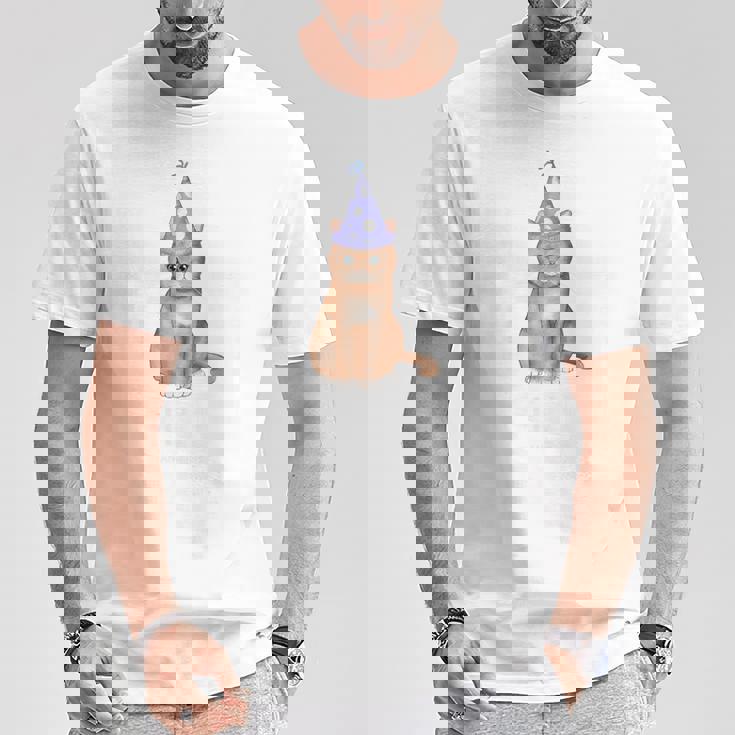 喜寿祝い 猫好き 男性 女性 喜寿 お祝い 77歳 かわいい ねこ おしゃれ 猫 紫色 Tシャツ 面白い贈り物