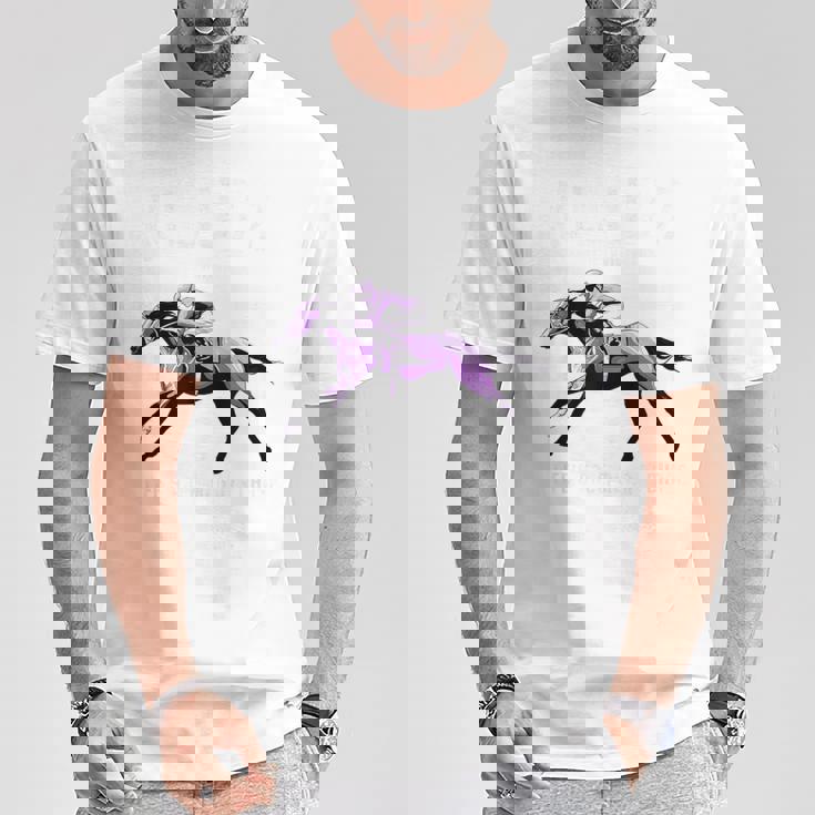 喜寿祝い 競馬好き うま 馬好き 父 母 男性 女性 77歳お祝い Life's Race Always Chase Tシャツ 面白い贈り物