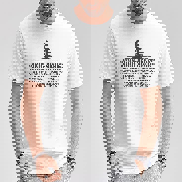 在宅勤務 在宅清掃 Tシャツ 面白い贈り物