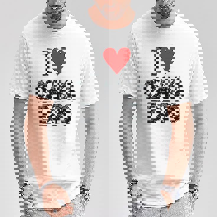 大阪万博 関西万博 記念 I Love Osaka Expo グッズ お土産 本 プレゼント メンズ レディース 長袖tシャツ Tシャツ 面白い贈り物