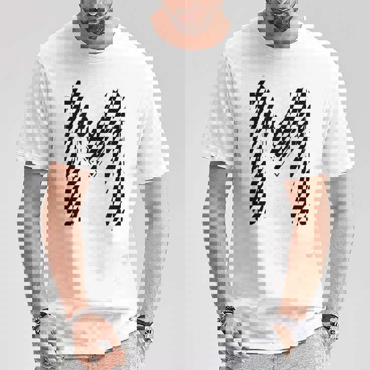 太字 クリエイティブ ゼブラマーカー 文字 M デザイン アニマルシリーズ Tシャツ 面白い贈り物