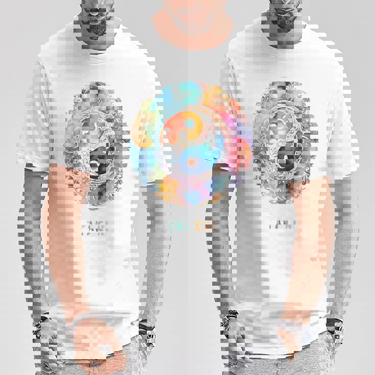 太極拳パステル Tシャツ 面白い贈り物