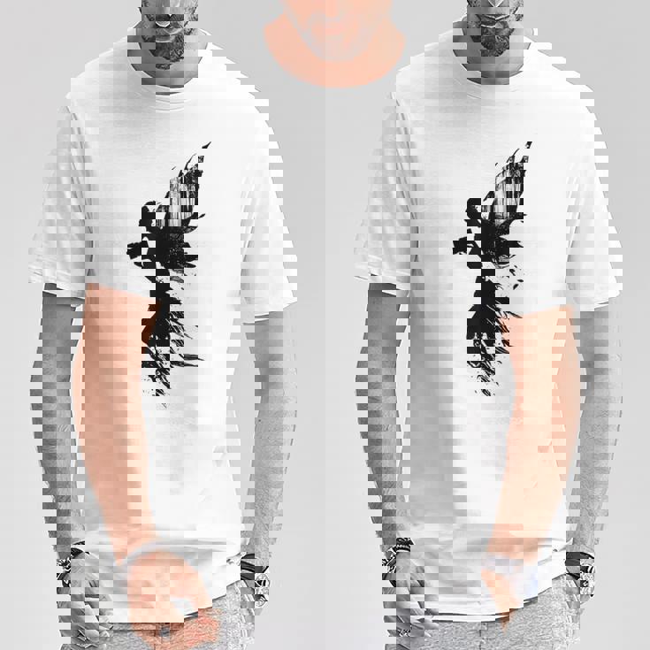 妖精 神話 ホールド カメラ グラフィック ファンタジー ポートレート 妖精 Tシャツ 面白い贈り物