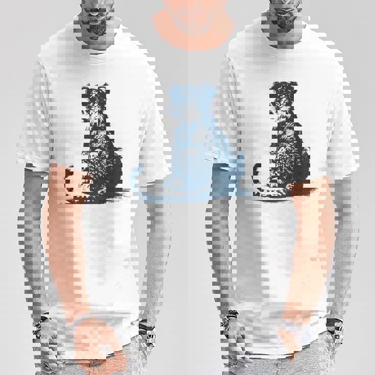 子ライオン – 子ライオンの後姿 Tシャツ 面白い贈り物