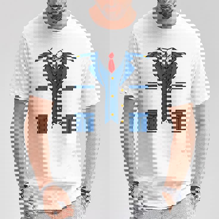 子供の男性、女性、列車の運転士の車掌衣装 Tシャツ 面白い贈り物