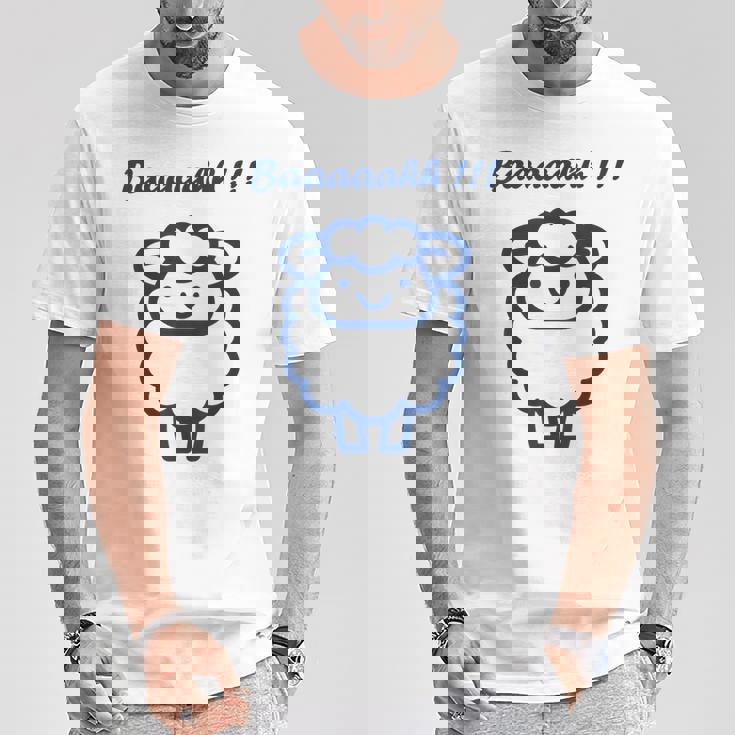 小さな羊 かわいいシンプルなミニマリストの動物 羊 Tシャツ 面白い贈り物