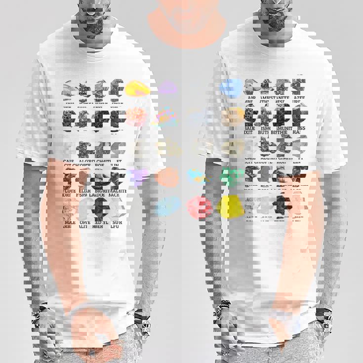 岩石・鉱物の種類 宝石学・地質学 教育 Tシャツ 面白い贈り物