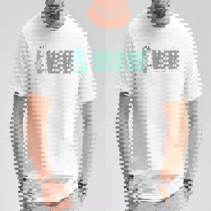 恐竜 かわいい 恐竜好き 家族 お揃い 親子ペア 親子コーデ 家族写真 お母さん 母 はは ママ I'm Mom Tシャツ 面白い贈り物