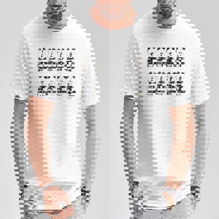 愛らしいパンダ柄かわいい動物デザイン 長袖tシャツ Tシャツ 面白い贈り物