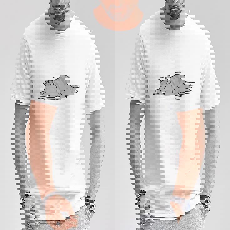 押してもダメならもうダメだ ネタ ことわざ 格言 慣用句 ジョーク ギャグ ダジャレ ツッコミ 猫 おもしろ 長袖tシャツ Tシャツ 面白い贈り物