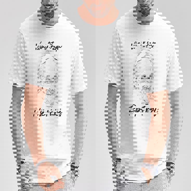 教皇フランシスコ クリスチャン カトリック ビバ イル パパ 教皇 フランシスコ Tシャツ 面白い贈り物