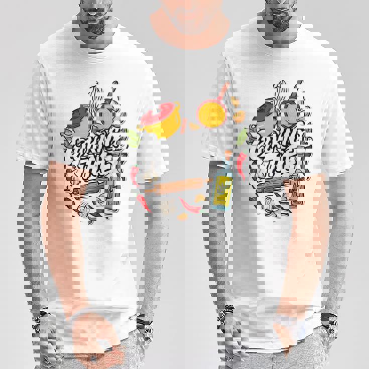 料理の日 宗教料理 シェフ向け 料理 男性 女性 長袖tシャツ Tシャツ 面白い贈り物