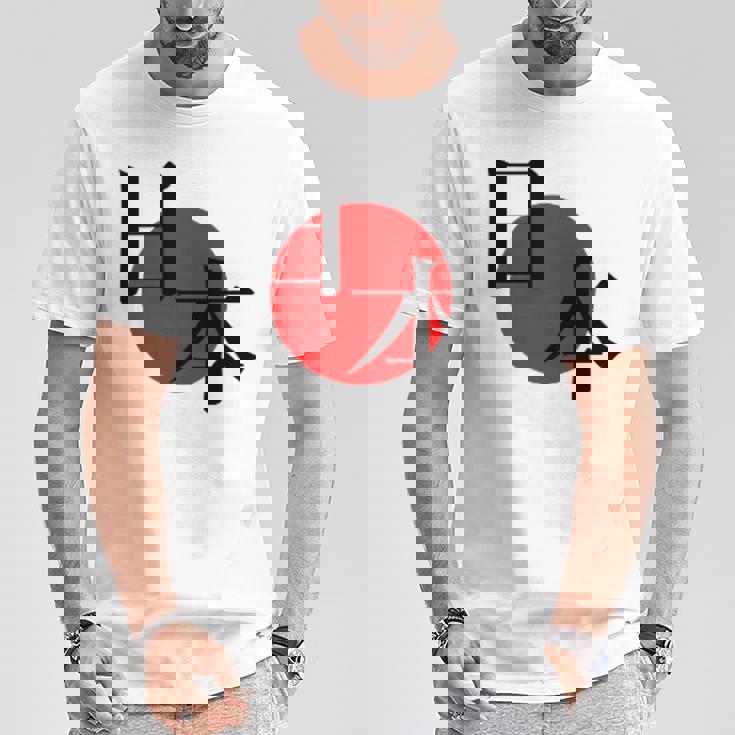 日の丸日本 国旗 ワンポイント Tシャツ 面白い贈り物