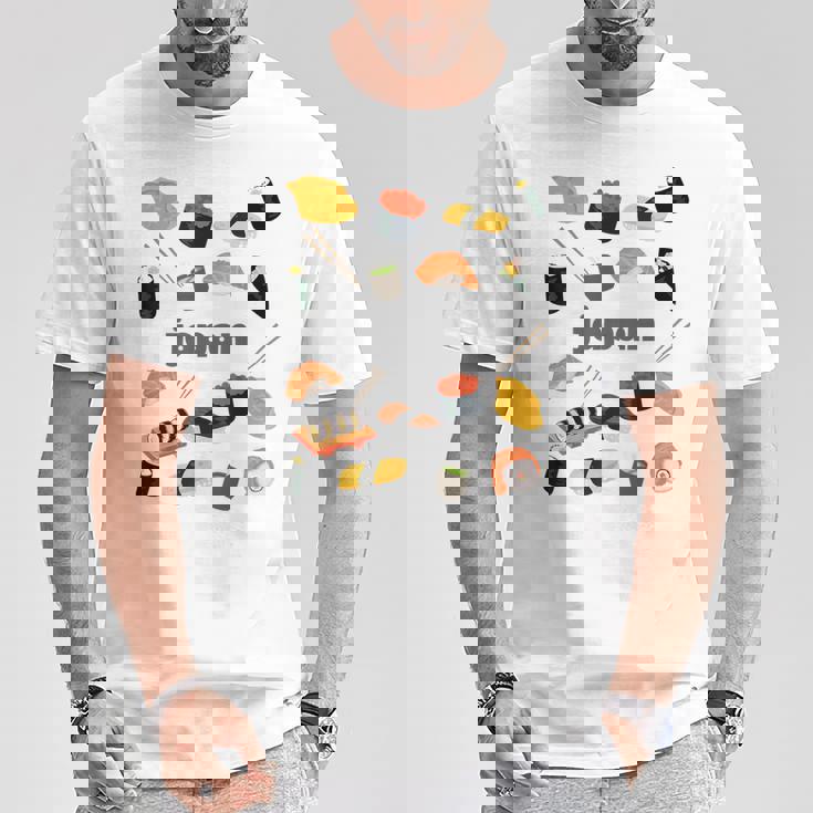 日本 寿司 お土産 Tシャツ 面白い贈り物