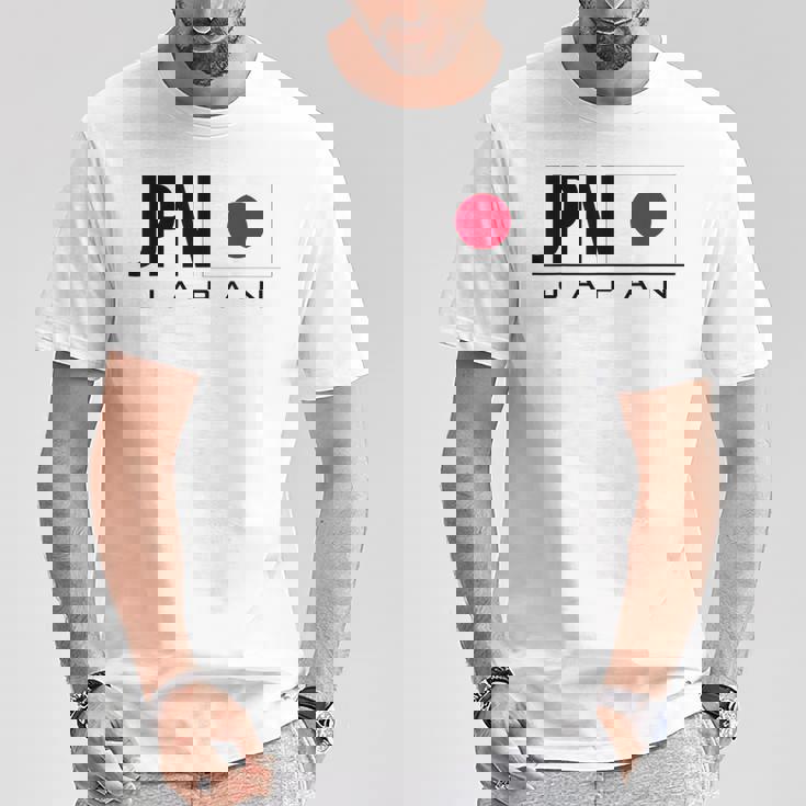 日本国旗 日本の国コード Jpnports Games アスリート Tシャツ 面白い贈り物