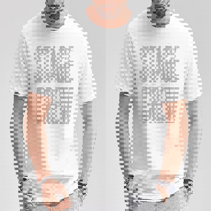 映画、テレビ、劇場、カメラ用のステージクルーが背面にプリントされています。 Tシャツ 面白い贈り物