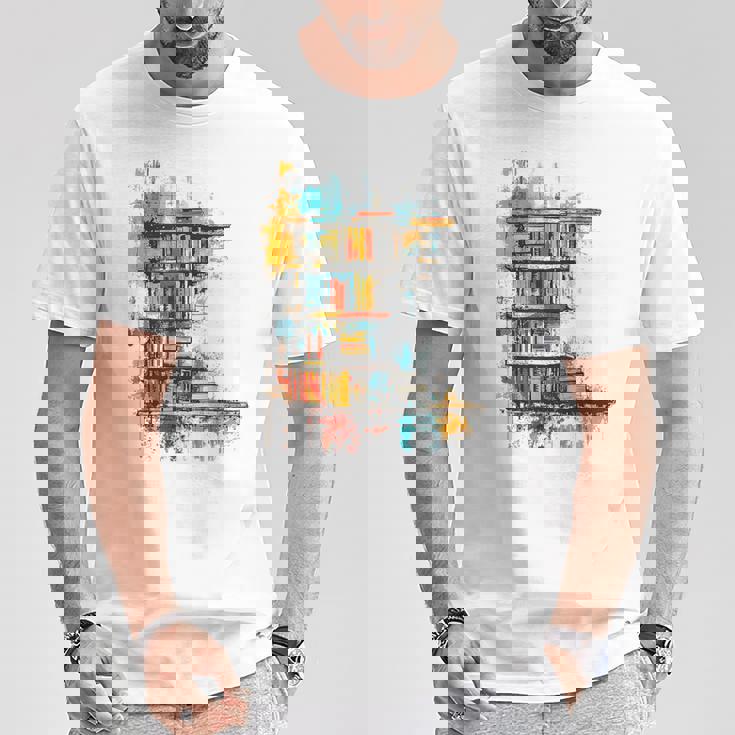 本 抽象的 グラフィック デッサン イラスト 絵画 本 Tシャツ 面白い贈り物