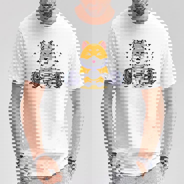 柴犬 イヌ 面白いtシャツ 犬 筋トレ 文字入り メンズ おもしろ 面白い 服 おもしろグッズ 文字 Tシャツ 面白い贈り物