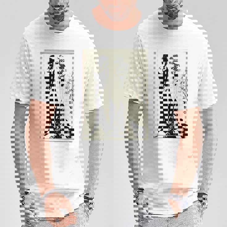 母とサロメ、オーブリー・ビアズリーによるヘロディアス1894 長袖tシャツ Tシャツ 面白い贈り物