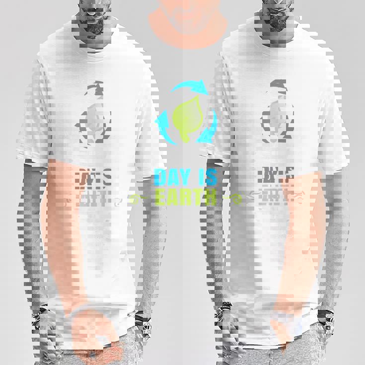 毎日のハッピーアースデイtシャツはアースデイのリサイクルです Tシャツ 面白い贈り物