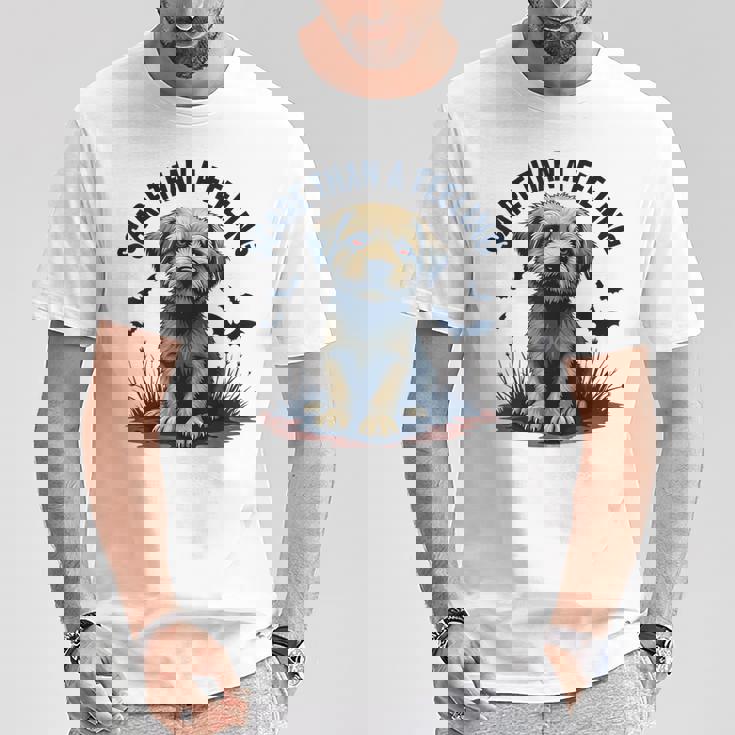 気持ちより怖い愛らしい子犬 Tシャツ 面白い贈り物